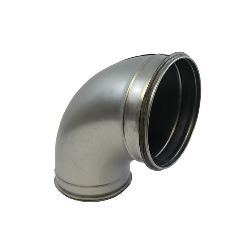 Bogen mit Segmenten Winkel 90° NW 280 - 500mm Lippendicht.Wickelfalzrohr